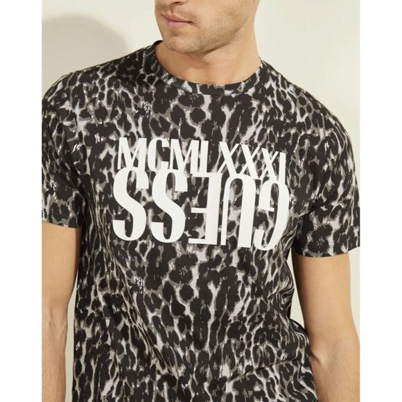Guess Men’s Animal Logo T-Shirt Short Sleeves Size M - Picture 2 of 3
